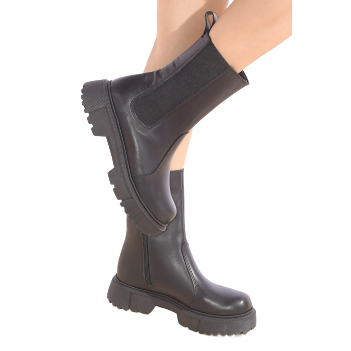 Μποτάκι Δερμάτινο by Trace  |   L-201-T - Μαυρο