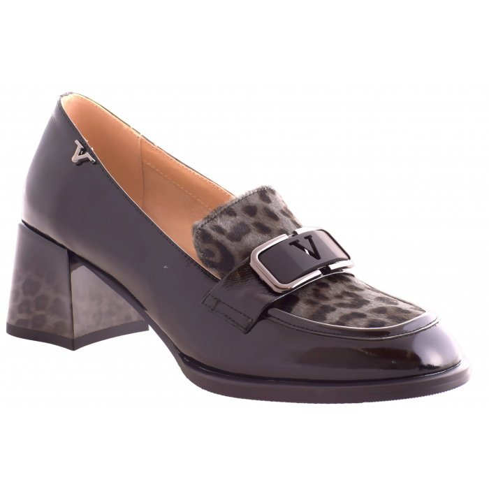 Γόβα Λουστρίνι  - 6 εκ.  by Versace 19V69 |  AM A264-M236V - Μαύρο | Γκρι