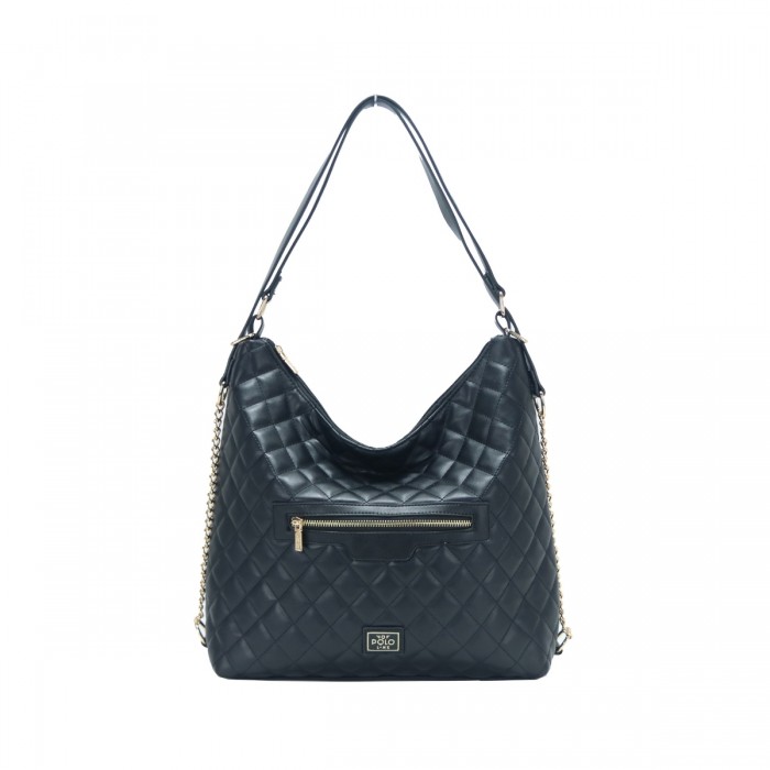 Γυναικεία τσάντα ώμου - POLO LINE VQF - 2316 - Μαυρο