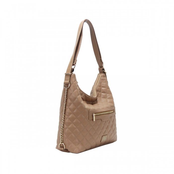 Γυναικεία τσάντα ώμου - POLO LINE VQF - 2316 - Μπεζ