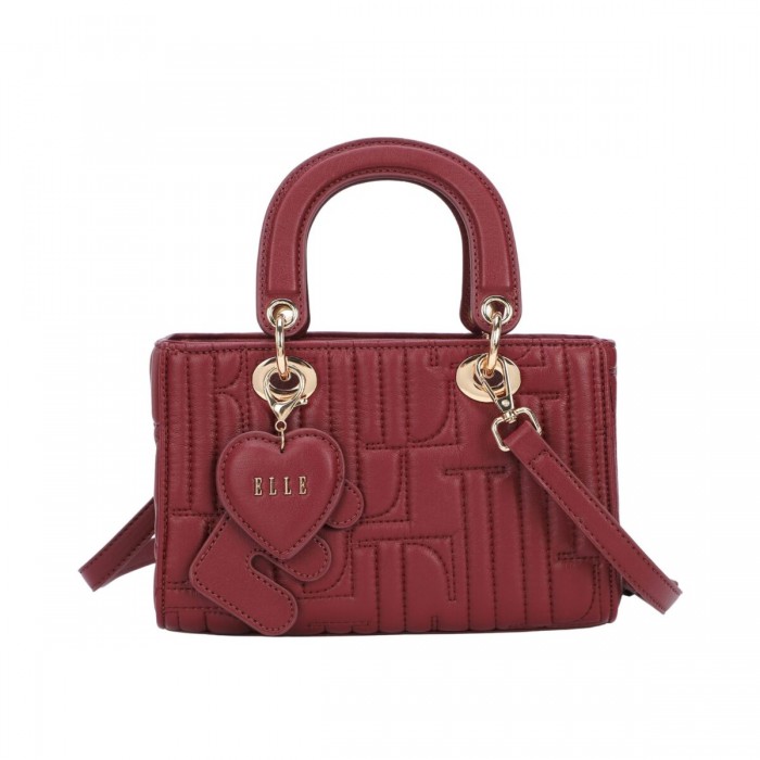 Καθημερινή Τσάντα Χεριού ELLE  -  8250 - Μπορντο