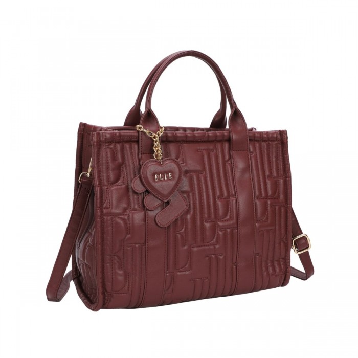 Καθημερινή Τσάντα Χεριού ELLE  -  8251 - Μπορντο