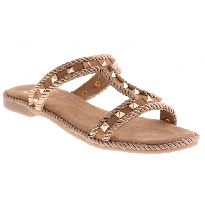 Σαγιονάρα Δερμάτινη με Στρούκς By Trace  | 24E61 - Μπεζ