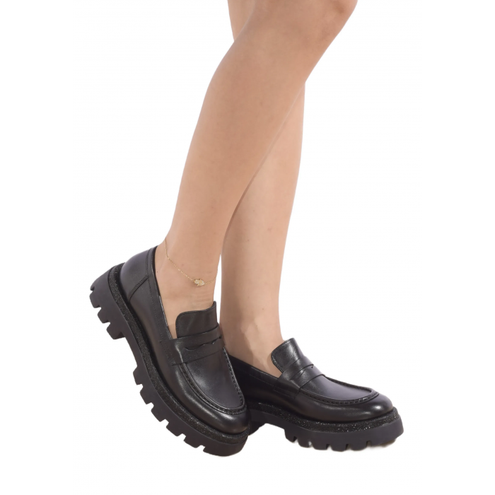 Μοκασίνι Ανατομικό - Λουστρίνι by Trace extra Soft Insole Padding -  98.2147 - Μαυρο Μοκασίνι Ανατομικό - Λουστρίνι by Trace extra Soft Insole Padding -  98.2147 - Μαυρο