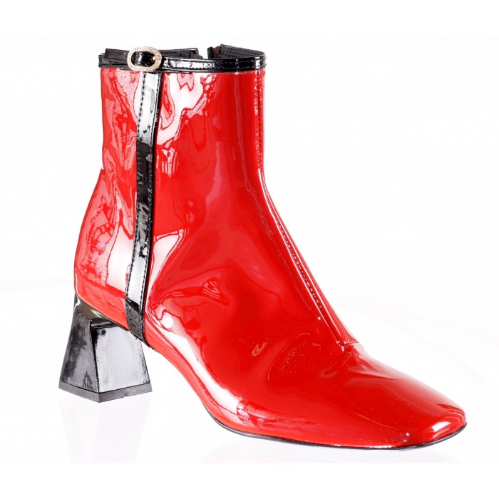 Δερμάτινο Μποτάκι Trace - BLX-7-24-KX - Κοκκινο