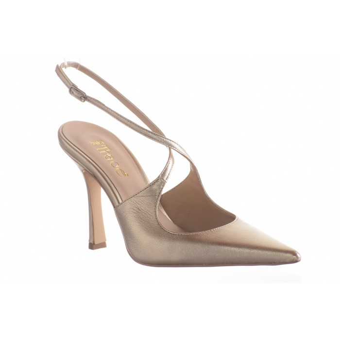 Εξώφτερνες Γόβες Patricia  Platinum  by Trace |  K37-24-KX - Πλατίνα