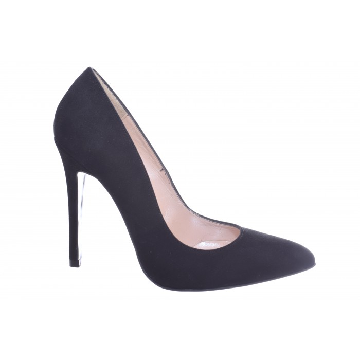 Γόβα High Heel by Trace blk-cas