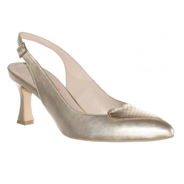 Εξώφτερνη Γόβα - Queen of Hearts by Trace | 4002-MT - Χρυσο