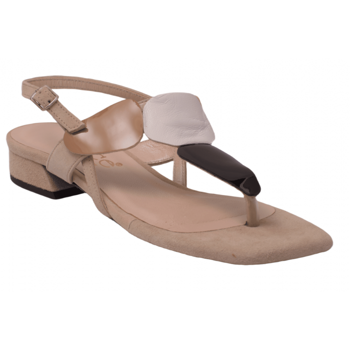 Steisy by Trace  -  Πέδιλο Καστόρι - Δέρμα  | 7471-tricolore-MT