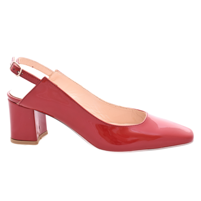 Korina Δερμάτινη Γόβα Λουστρίνι by Trace