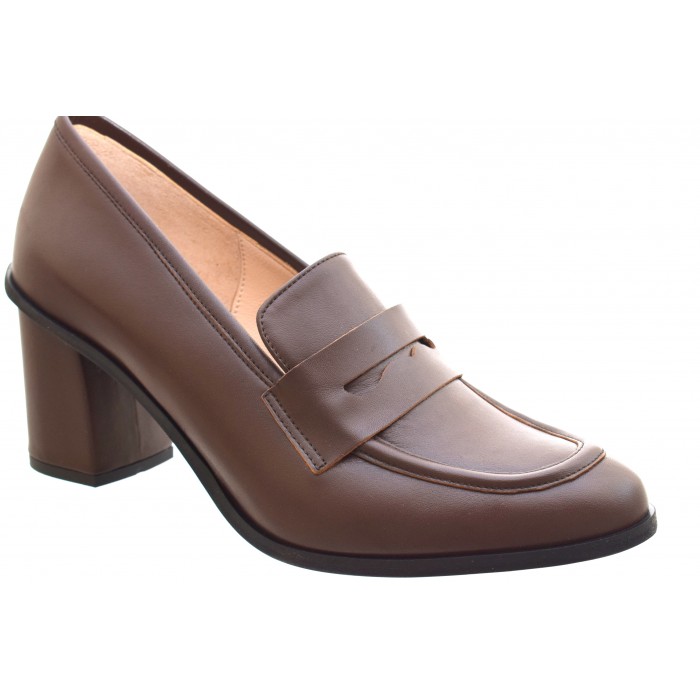 Freida Leather Mocassin 1132-ST - Καφε