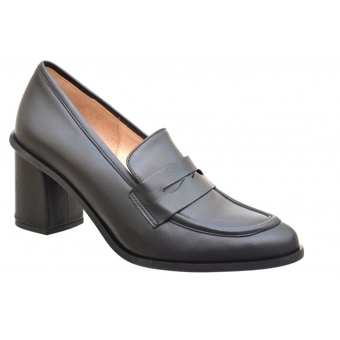 Freida Leather Mocassin 1132-ST - Μαυρο