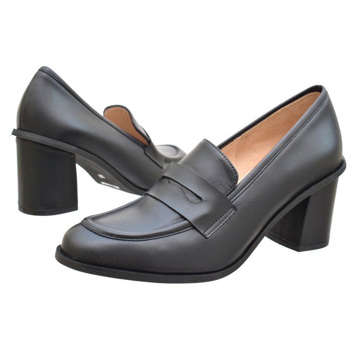 Freida Leather Mocassin 1132-ST - Μαυρο