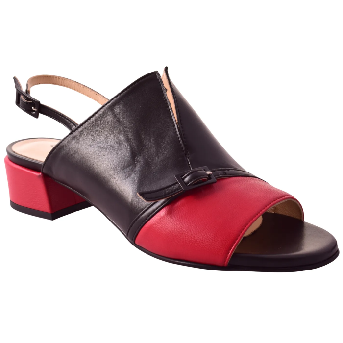 Δερμάτινα Πέδιλα Βαβουλάς 4.0 εκ τακούνι - 43.022-VAV