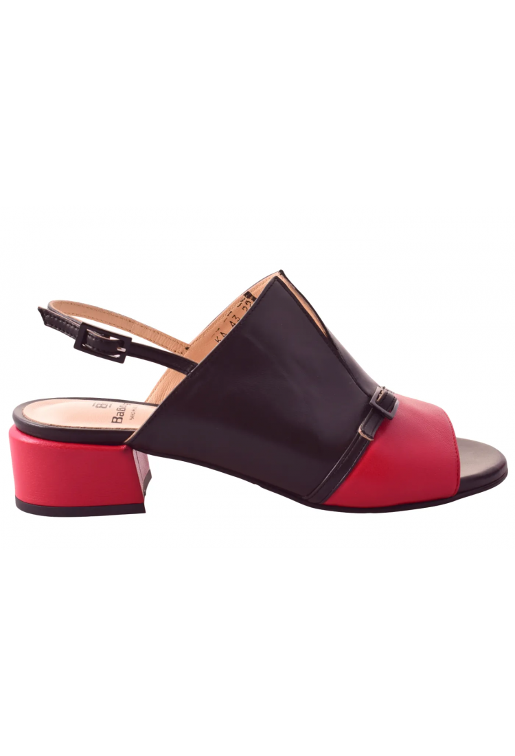 Δερμάτινα Πέδιλα Βαβουλάς 4.0 εκ τακούνι - 43.022-VAV