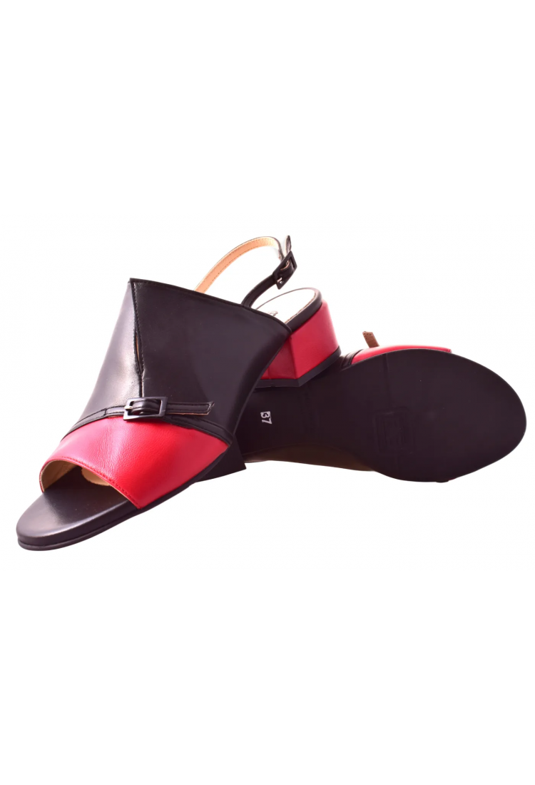 Δερμάτινα Πέδιλα Βαβουλάς 4.0 εκ τακούνι - 43.022-VAV