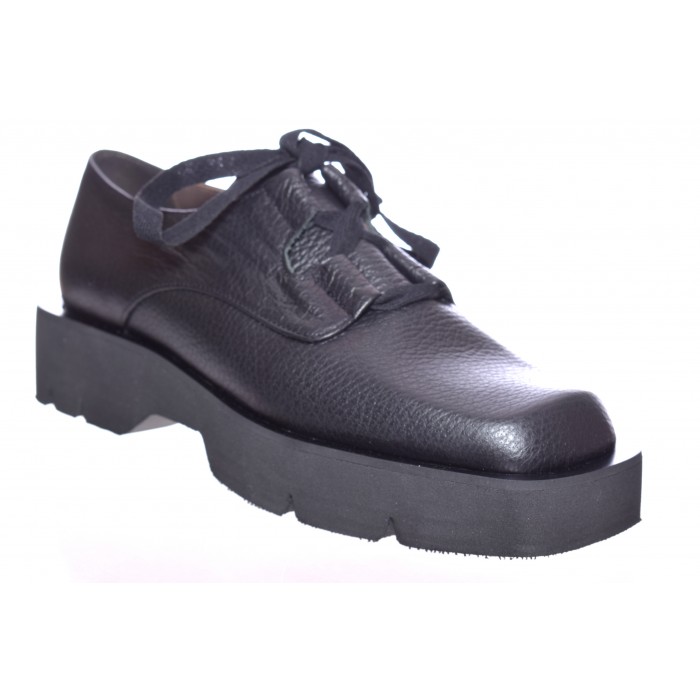 Σκαρπίνι Δερμάτινο Δετό by Vavoulas - 44.022 - Μαυρο