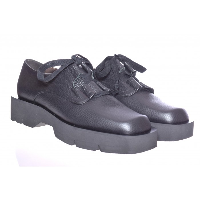 Σκαρπίνι Δερμάτινο Δετό by Vavoulas - 44.022 - Μαυρο