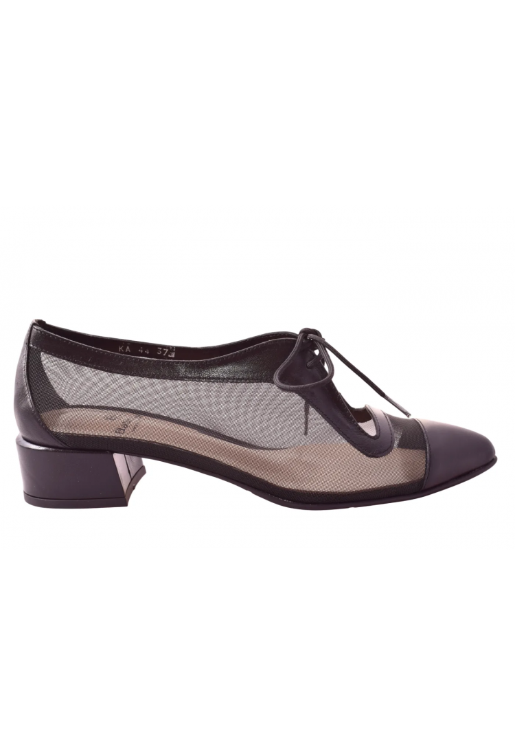 Γυναικεία Oxford Βαβουλά Δερμάτινα με Φίλτυρε & Λουστρίνι – 3,5εκ Τακούνι    44.037-vav