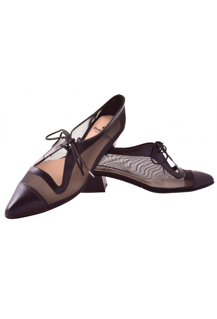 Γυναικεία Oxford Βαβουλά Δερμάτινα με Φίλτυρε & Λουστρίνι – 3,5εκ Τακούνι    44.037-vav