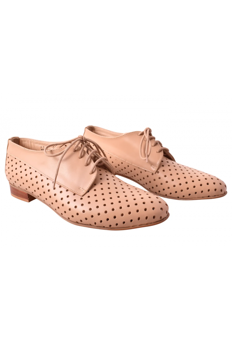 Γυναικείο Δερμάτινο Oxford Διάτρητο – Βαβουλάς  45.021-VAV