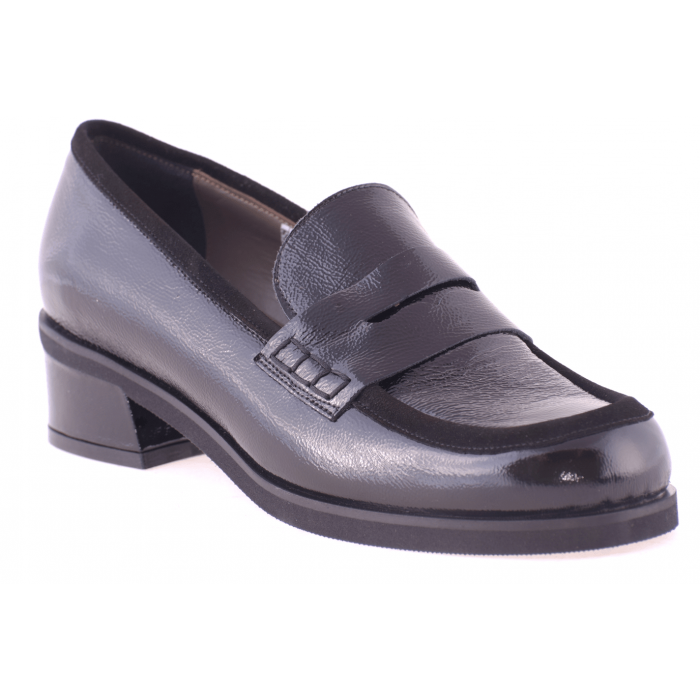 Moccasin Sqr-Cut by Vavoulas 47.005-VAV - Μαυρο