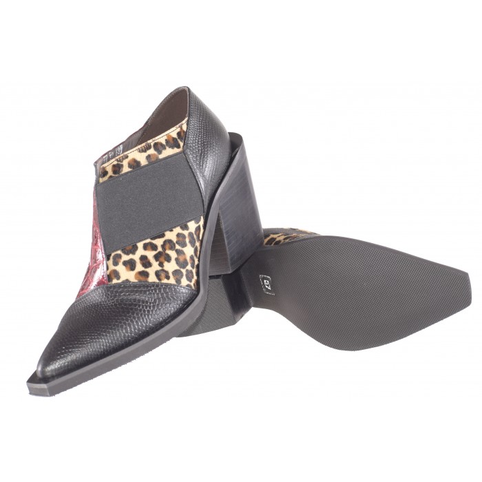 Μποτάκι  Αστράγαλου Leopard and Croc by Vavoulas     50.068-VAV