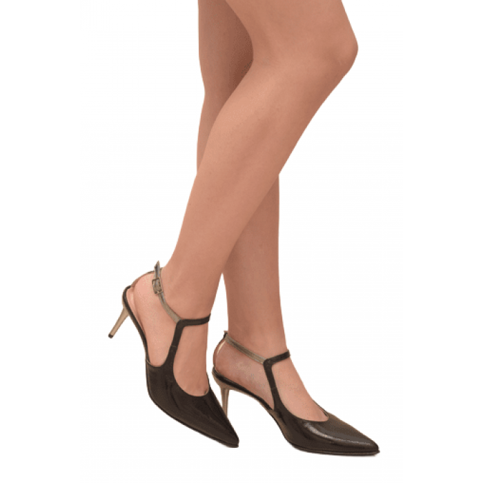 Εξώφτερνη Γόβα -  από μαλακό λουστρίνι Kristina - by Vavoulas | Art 3SS72