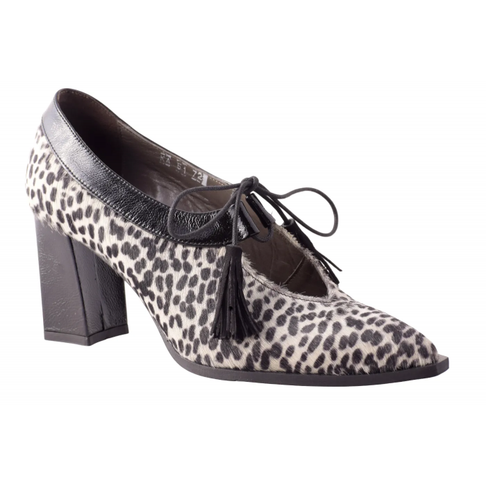 Γόβα Pony Hair με Γορδόνια και Τακούνι 7,5 εκ.  by Vavoulas   - VAV-51.072 Γόβα Pony Hair με Γορδόνια και Τακούνι 7,5 εκ.  by Vavoulas   - VAV-51.072