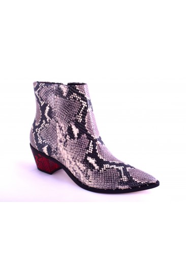 Bootie Gold & Rouge Μοτίβο φιδιού