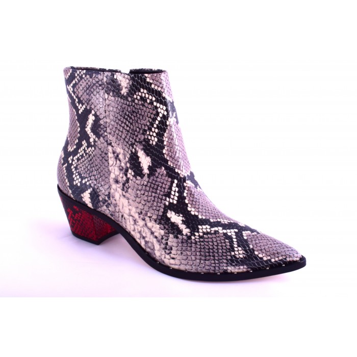 Bootie Gold & Rouge Μοτίβο φιδιού