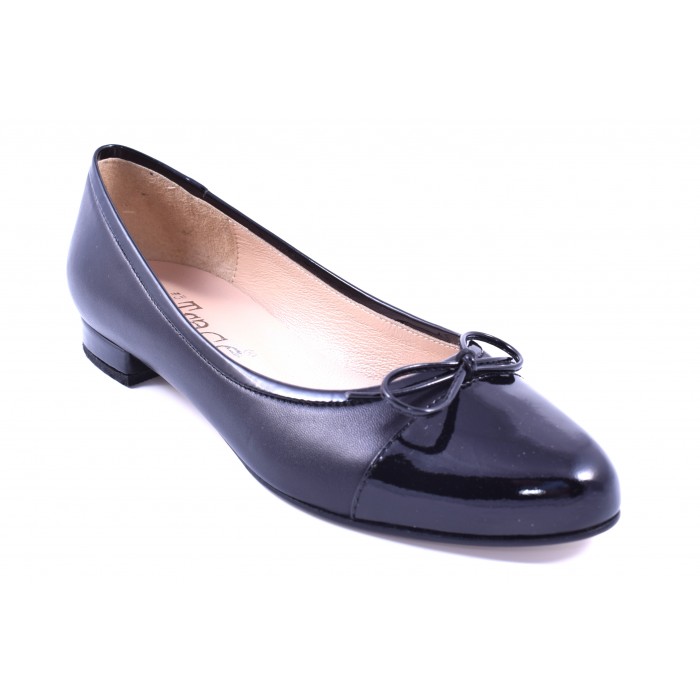 Μπαλαρίνα δερμάτινη by Trace - Μαυρο