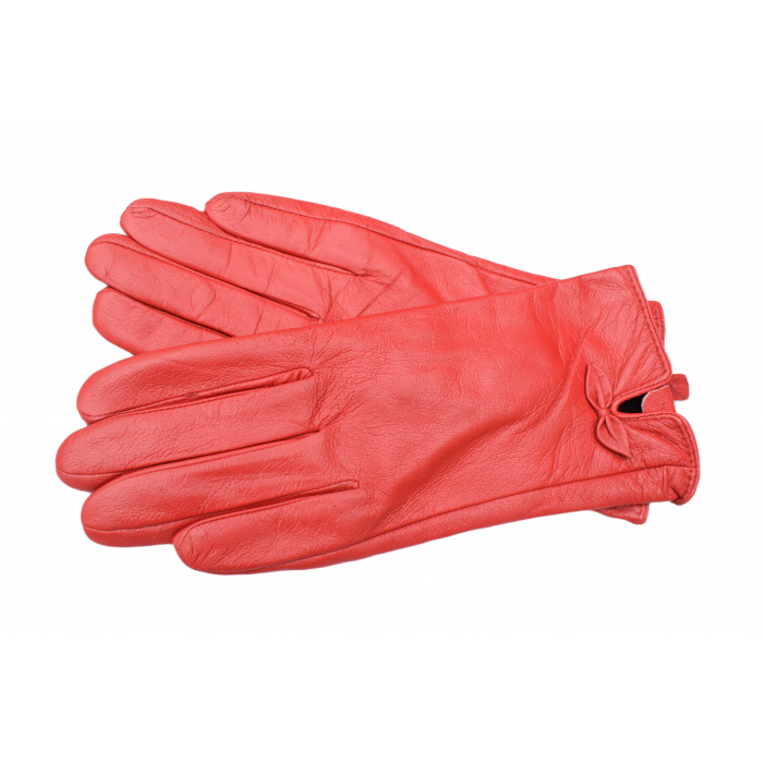 Γυναικεία Γάντια - Δερμάτινα - Κοκκινο